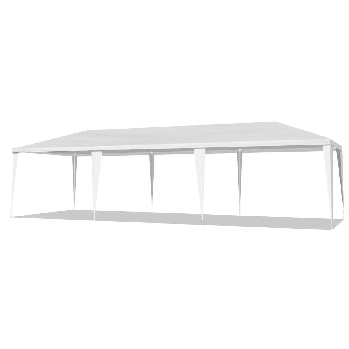 10'x30' Outdoor Party Tent with 8 Removable Sidewalls, Waterproof Canopy Patio Wedding Gazebo, White (self-pickup ONLY) Doba