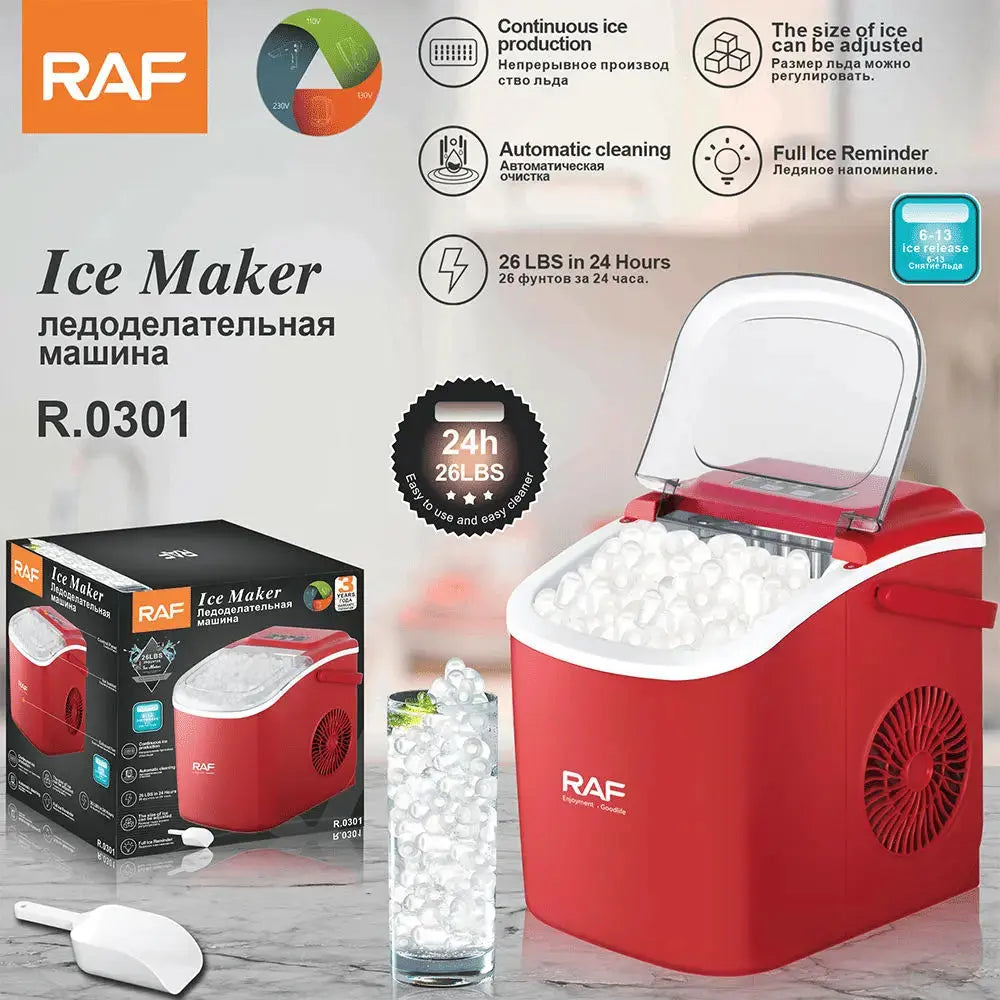 PSZ6Y10  Home Ice Maker-Outdoor Camping Ice Production 12kg/day bullet ice maker-PVC BPA-free, quick ice production. Coffee ice cubes, car fridge compatible. Alcohol ice maker with a Doba