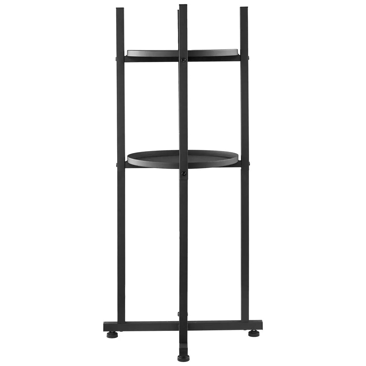Water Dispenser Stand, 2 Tiers Water Jug Holder for 1 Bottle, Heavy Duty Jug Rack Organizer with Detachable Storage Shelf, Cross-Shaped Stable Base, for Kitchen, Office, Living Room, Black Doba