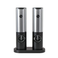 Electric Salt & Pepper Grinder Set,  USB-C Rechargeable with LED Light & Charging Dock, 5 Adjustable Coarseness Settings, One-Touch Automatic Mills for Kitchen, Dining, and Gifts Doba