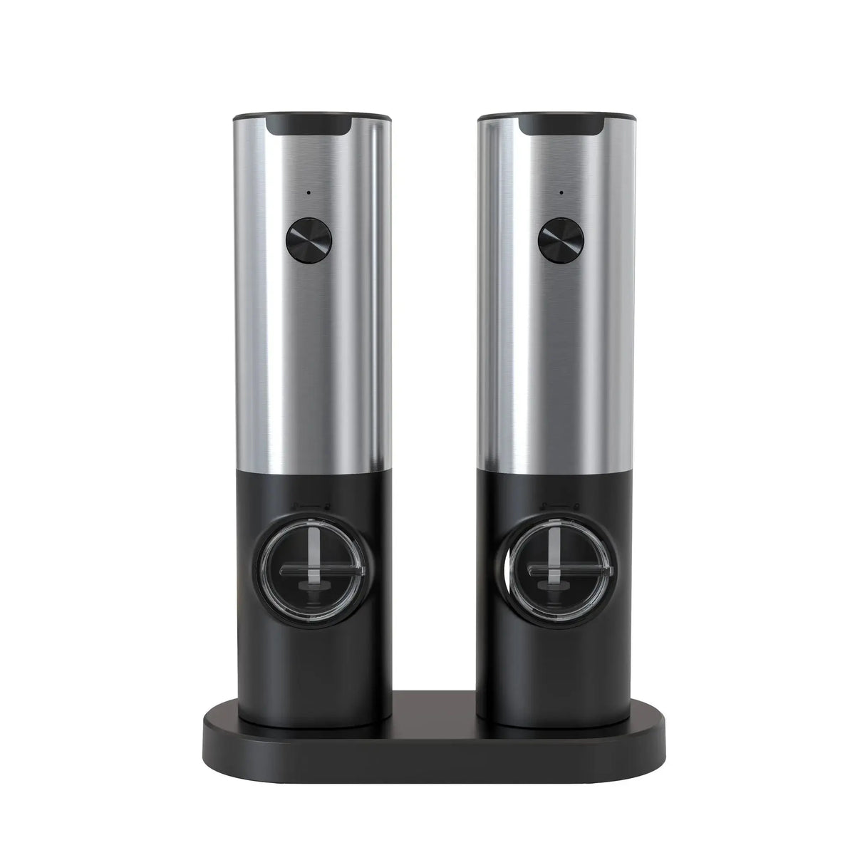 Electric Salt & Pepper Grinder Set,  USB-C Rechargeable with LED Light & Charging Dock, 5 Adjustable Coarseness Settings, One-Touch Automatic Mills for Kitchen, Dining, and Gifts Doba
