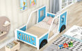 Twin Size Classic Car-Shaped Platform Bed with Wheels Doba