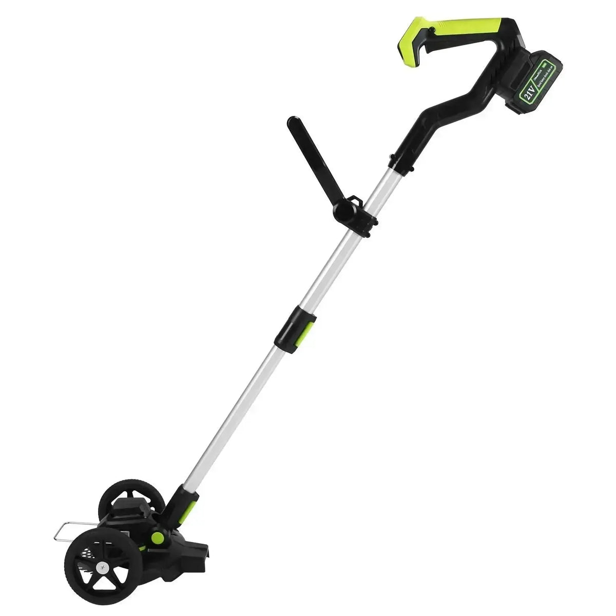 21V Electric Weed Edger Cordless String Trimmer Grass Mower Eater Bush Cutter with 16800RPM 2x 3000mAh Batteries 3.6-4.6FT Length 90° Rotatable Angle Saw Blade Steel Blade String Blade GPCT5290 Doba