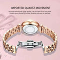 POEDAGAR Watch for Women Luxury Jewelry Design Rose Gold Steel Quartz Wristwatches Waterproof Fashion Swiss Brand Ladies Watches Doba
