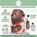 3D Phototherapy Anti-Aging Mask & Tachyphoton Neck Sculpting System Doba