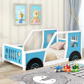 Twin Size Classic Car-Shaped Platform Bed with Wheels Doba