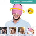360° Massage Migraine Relief Hat Stress Relief Eye Mask Gel Hot Cold Therapy Headache Pain Relief Cap  Ice Head Wrap for Headache and Puffy Eyes Doba