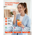 Countertop Ice Maker, 44 lbs per Day, Self-Cleaning Portable Machine with Scoop, 4 lbs Ice-Storage Basket, Nugget Ice-Making Machine with Chewable Ices for Home, Kitchen, Office, Bar & Party Doba