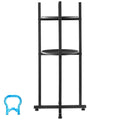 Water Dispenser Stand, 2 Tiers Water Jug Holder for 1 Bottle, Heavy Duty Jug Rack Organizer with Detachable Storage Shelf, Cross-Shaped Stable Base, for Kitchen, Office, Living Room, Black Doba