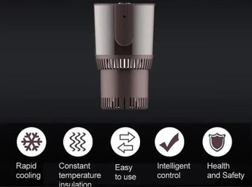 2 in 1 Electric Car Cup Holder Velmora